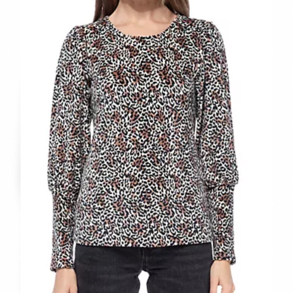 Velvet Puff Sleeve Top